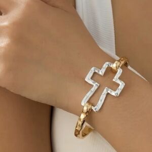 Cross Flex Cuff Bracelets